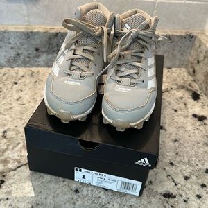 Adidas Icon 7 Mid baseball cleats little boys size 1